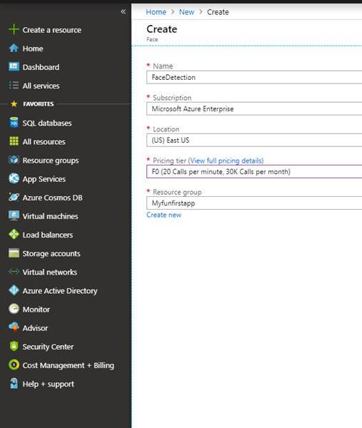 Face API Using MS Flow